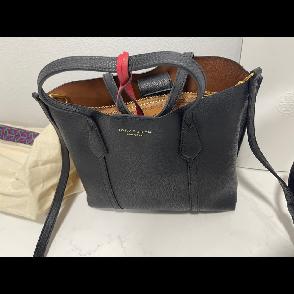 Tory Burch Perry Small Triple-Compartment Tote Bag